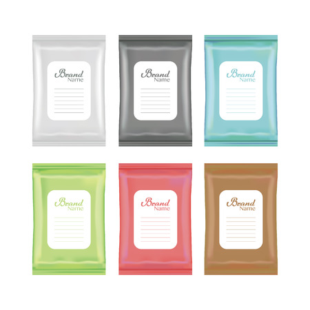 Plastic package on a white backgroundのイラスト素材