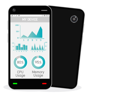 smartphone with task manager