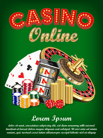 Online casino illustration.のイラスト素材