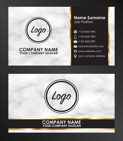 sample business name card template vectorのイラスト素材
