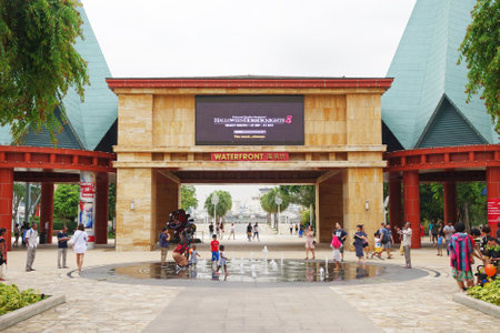 SINGAPORE - 14 October 2018 : UNIVERSAL STUDIOS SINGAPORE . Universal Studios Singapore is a theme...