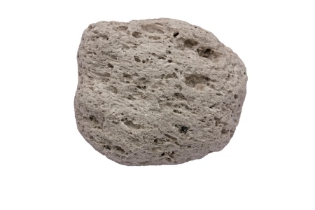 Pumice from Santorini Greece  The width of the specimen is 40 mm  This piece of pumice is approximately 3,600 years old  It was formed by the Minoan volcanic eruption - one of the most powerful volcanic eruptions in historical time that most likely also dの写真素材