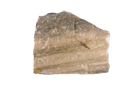 Quartzite is a metamorphosed sandstone. Width of sample is 11 cm.の写真素材