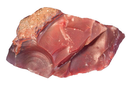 Carnelian is a reddish variety of chalcedony. Width of sample 14 cm.の写真素材