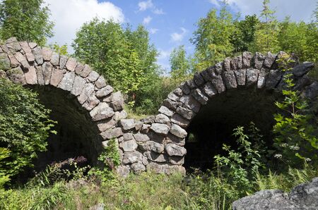 On the ruins of the Fort  Rosen   Lovis, Finlandの写真素材