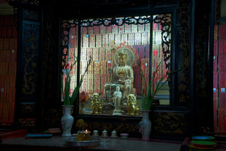 Memorial hall of the jade Emperor pagoda. Ho Chi Minh City. Vietnamのeditorial素材