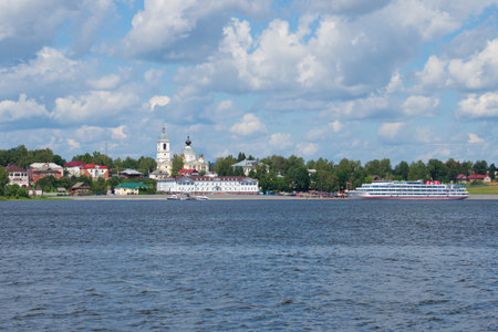 MYSHKIN, RUSSIA - JULY 13, 2016: Cruise shipのeditorial素材