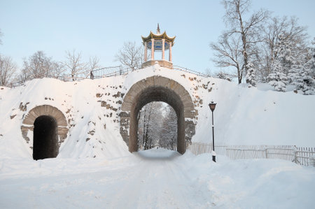 SAINT PETERSBURG, RUSSIA - JANUARY 01, 2010: "Big Caprice" of Catherine II at Tsarskoye Seloのeditorial素材