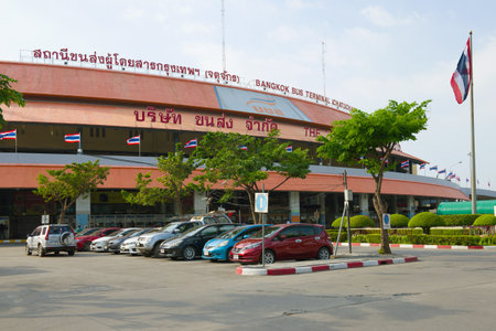 BANGKOK - DECEMBER 14, 2018: At the Northern Intercity Bus Terminal of Bangkok (Mo Chit / Chatuchak Terminal)のeditorial素材
