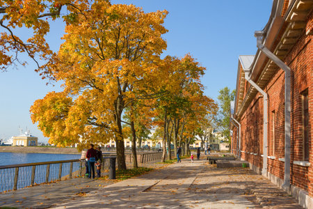 KRONSTADT, RUSSIA - SEPTEMBER 29, 2020: Sunny September day at the old Dutch kitchen buildingのeditorial素材