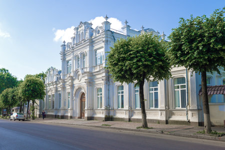 SMOLENSK, RUSSIA - JULY 05, 2021: The old building of the Wedding Palace (Engelhardt House) on a sunny July morningのeditorial素材