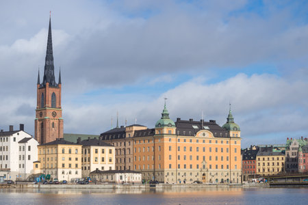 STOCKHOLM, SWEDEN - MARCH 09, 2019: March on Riddarholmen Island (Knights' Island)のeditorial素材