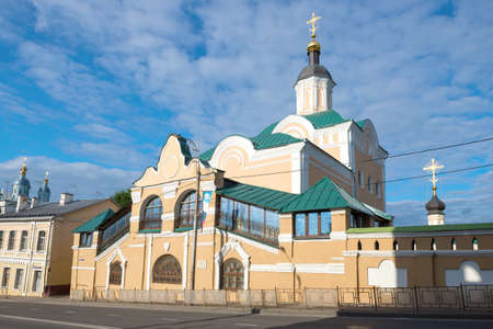 Ancient Holy Trinity Cathedral of Holy Trinity Convent on a sunny July day. Smolensk, Russia