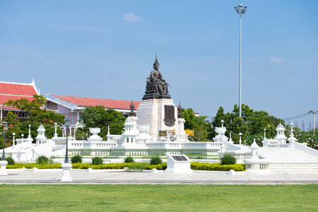 PHETCHABURI, THAILAND - DECEMBER 13, 2018: View of the monument to King Mongkut (Rama IV) on a sunny...