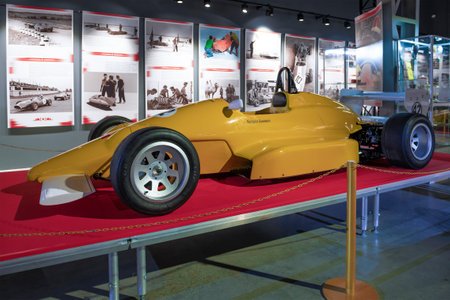 MOSCOW, RUSSIA - AUGUST 17, 2022: Soviet serial racing car of Estonia-25. Exhibition Struggle for...