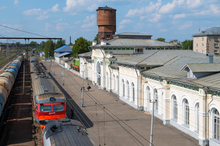 BUY, RUSSIA - AUGUST 05, 2022: View of the old building of the Bui railway stationのeditorial素材