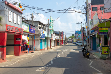 TRINCOMALEE, SRI LANKA - FEBRUARY 09, 2020: NC road on a sunny morningのeditorial素材