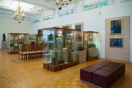 RYBINSK, RUSSIA - JANUARY 05, 2025: In the Rybinsk State Historical, Architectural and Art Museum-Reserveのeditorial素材
