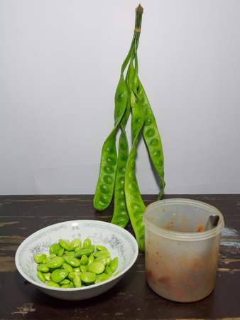 'sato' Parkia speciosa in boll and curry for cookingの写真素材