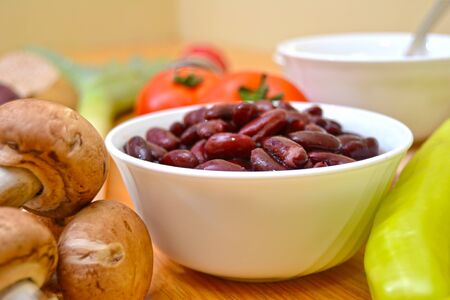 vegetables on a plateの写真素材