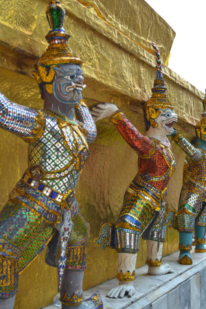 The legend giant  in the Wat phra kaewの写真素材