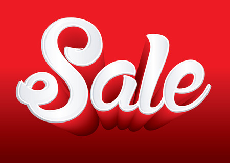 Sale text poster Vector.のイラスト素材