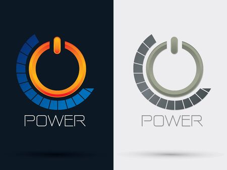 Power Button sign symbol icon graphic vector.のイラスト素材