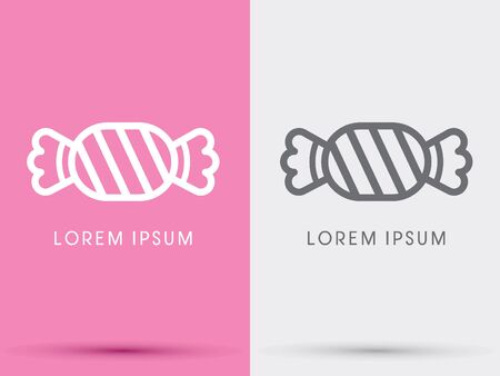 Candy symbol icon graphic vector.のイラスト素材