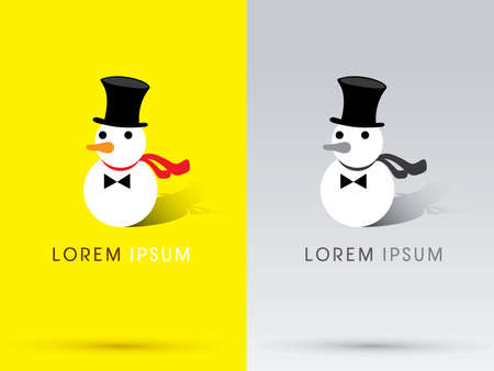Snowman sign  symbol icon graphic vector.のイラスト素材