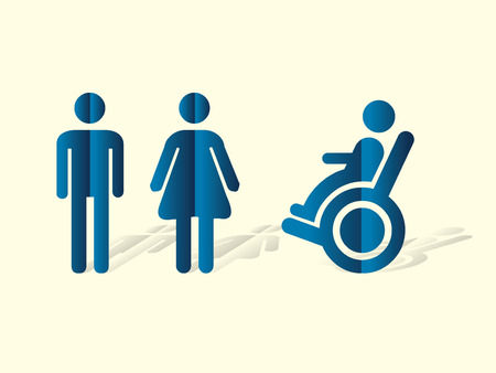 Toilet Restroom icon graphic vector.のイラスト素材