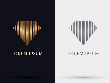 Diamond Gold abstract vector.のイラスト素材
