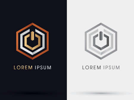 Power button graphic vector.のイラスト素材