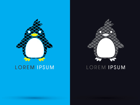 Penguin abstract symbol vector.のイラスト素材
