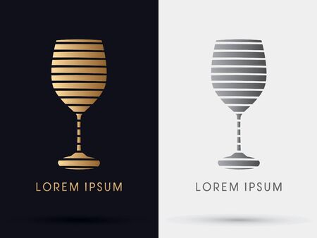Wine glass symbol icon graphic vector .のイラスト素材