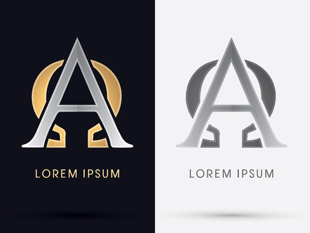 Alpha and omega sign symbol icon graphic vector.のイラスト素材