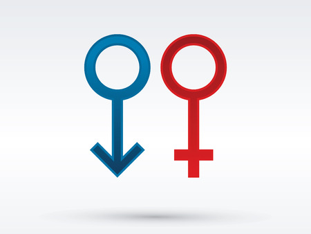 Male and Female sign graphic vector.のイラスト素材