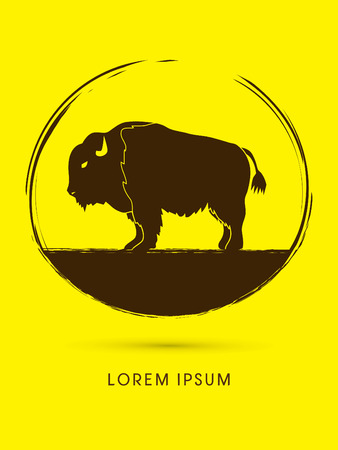 Buffalo graphic vectorのイラスト素材