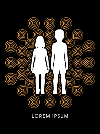 Stop Child abuse, help children designed on fireworks background graphic vector.のイラスト素材