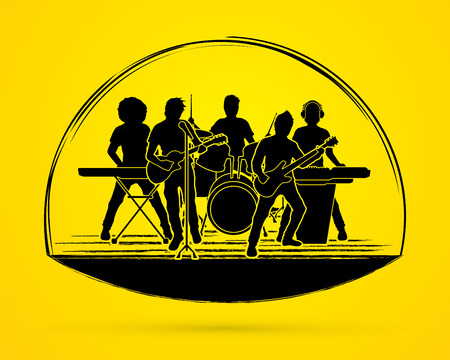 Music Bands  graphic vectorのイラスト素材
