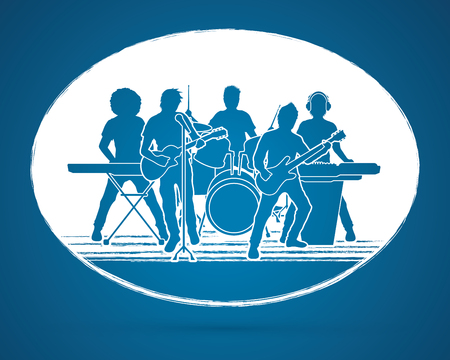 Music Bands graphic vectorのイラスト素材
