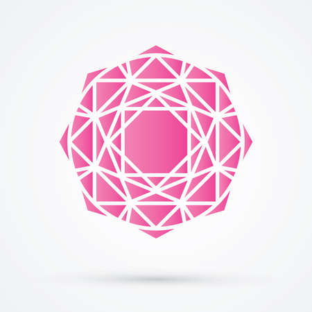 Pink Diamond graphic vector.のイラスト素材