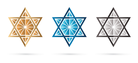 Israel star, modern star, luxury graphic vector.のイラスト素材