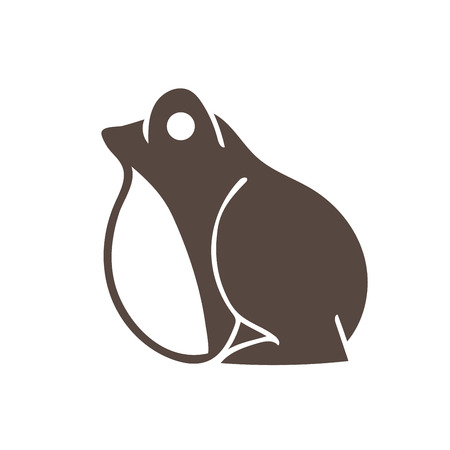 frog side view cartoon graphic vectorのイラスト素材