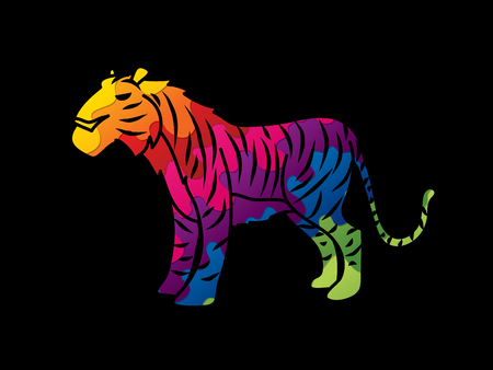 Tiger graphic vector.のイラスト素材