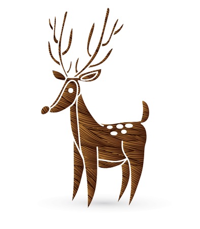 Deer cartoon graphic vectorのイラスト素材