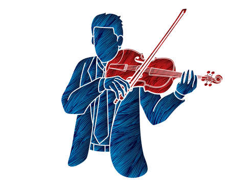 Violin Musician Orchestra Instrument Graphic Vectorのイラスト素材