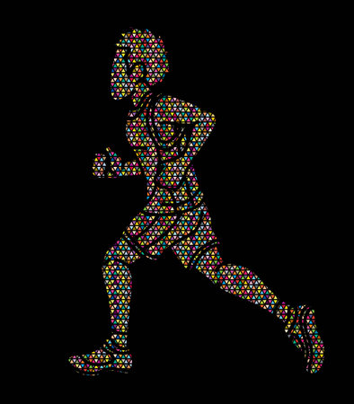A Boy Start Running Action Sport Graphic Vectorのイラスト素材