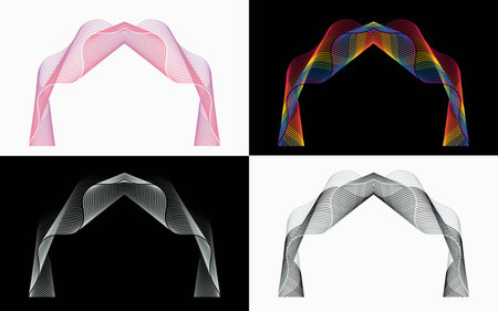 Abstract Dome Shape Modern Graphic Design Vectorのイラスト素材