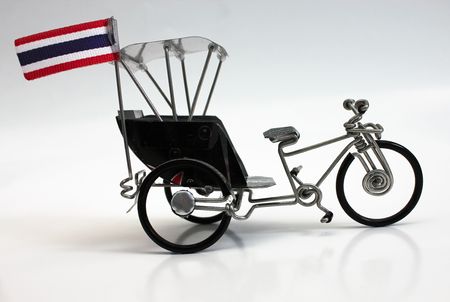 Hobby classic 3 wheel bicycle marcro side view.の写真素材