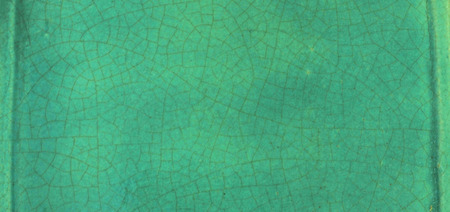 Art Pottery feud antique turquoise or green color zoom blury and crop from Chair clayの写真素材